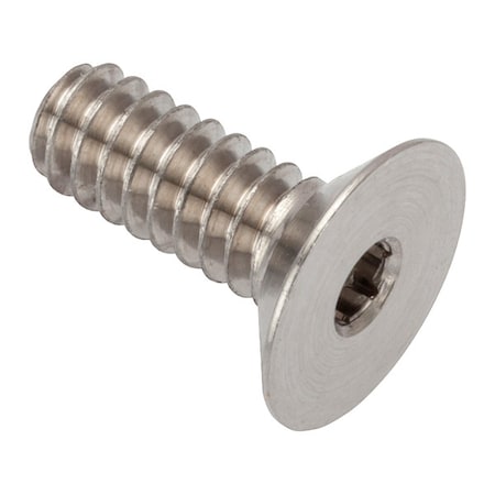 Zoro Select #6-32 Socket Head Cap Screw, Flat, Plain 316 Stainless Steel, 3/8 in Length ZHF60206C06