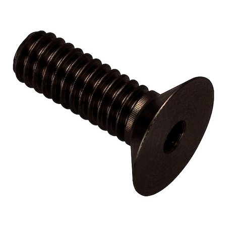 Zoro Select #8-32 Socket Head Cap Screw, Flat, Black Oxide 316 Stainless Steel, 1/2 in Length ZHF60208C08-BX