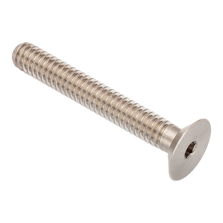 Zoro Select 1/4"-20 Socket Head Cap Screw, Flat, Plain 316 Stainless Steel, 1-3/4 in Length ZHF60214C28