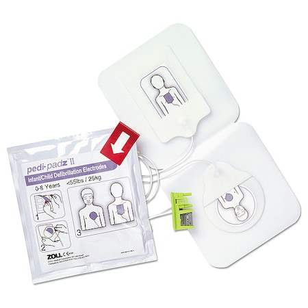 ZOLL Pedi-padz II Defibrillator Pads, Kid, 2yr 8900081001