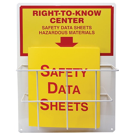 Accuform Right to Know Center, Right to Know Center - Safety Data Sheets Hazardous Materials, Aluminum ZRS326