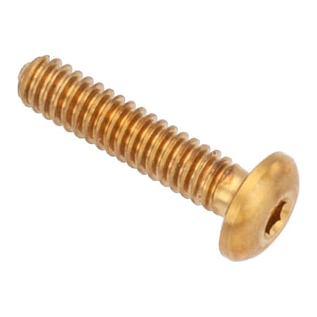 Zoro Select #3-56 Socket Head Cap Screw, Button, Plain Brass, 3/8 in Length ZSB55003F06
