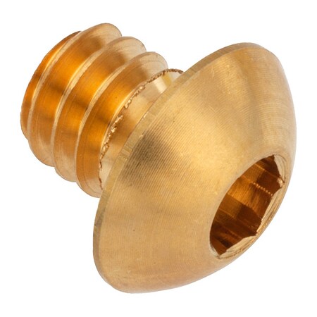 Zoro Select 5/16"-18 Socket Head Cap Screw, Button, Plain Brass, 1/4 in Length ZSB55051C04