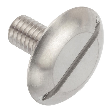 Zoro Select M6-1.00 x 12 mm Slotted Truss Machine Screw, Plain 18-8 Stainless Steel ZWM6X12