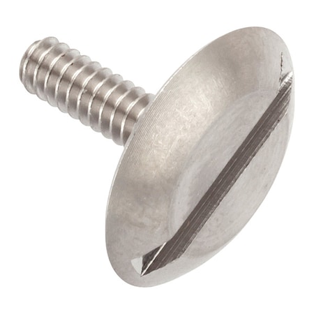 Zoro Select #4-40 x 3/8 in Slotted Truss Machine Screw, Plain 18-8 Stainless Steel ZW1106