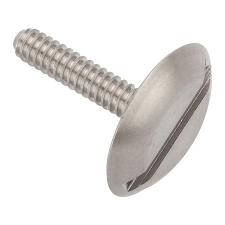 Zoro Select #4-40 x 1/2 in Slotted Truss Machine Screw, Plain 18-8 Stainless Steel ZW1108