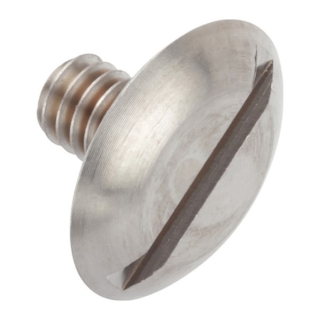 Zoro Select #8-32 x 1/4 in Slotted Truss Machine Screw, Plain 18-8 Stainless Steel ZW1132