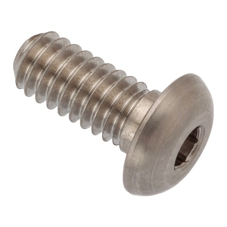 Zoro Select #8-32 x Machine Screw, Hex Plain 18-8 Stainless Steel ZBM176LH