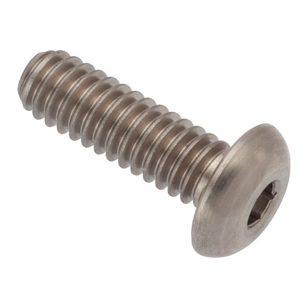 Zoro Select #8-32 x Machine Screw, Button, Plain 18-8 Stainless Steel ZBM178LH