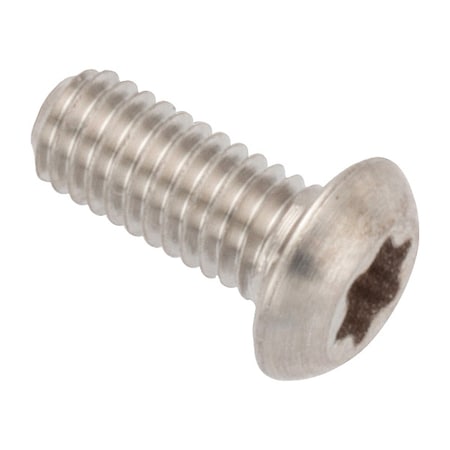 Zoro Select M3-0.50 x 5 mm Torx Button Machine Screw, Plain Stainless Steel ZBM3X5