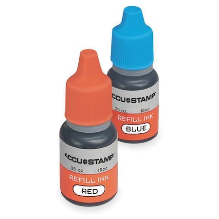 Cosco Ink Refill, Red/Blue, 0.35 oz., PK2 038778