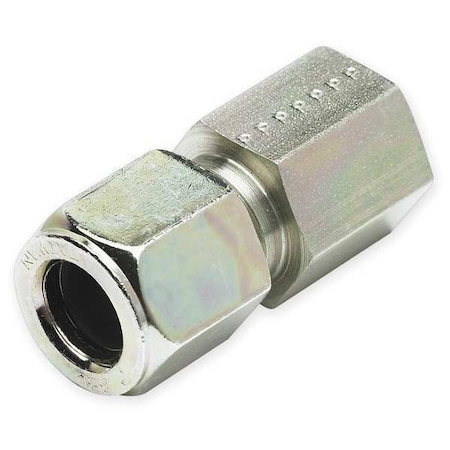 Parker 1/2" x 3/8" Compression x FNPT SS Female Connector 6-8 GBU-SS