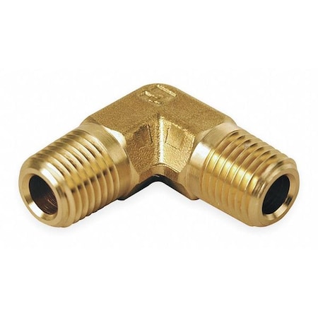 Parker 90 Degrees Elbow Brass Pipe Fitting, 1/2 in Male NPT X 1/2 in Male NPT 8-8 ME-B
