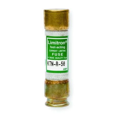 Eaton Bussmann UL Class Fuse, RK1 Class, Fast-Acting, 50A, 250V AC, Non-Indicating KTN-R-50