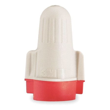 3M Twist-On Wire Connector, 8 AWG Max, Red, Tan, Polypropylene, Thermoplastic Elastomer Insulation T/R+BOX