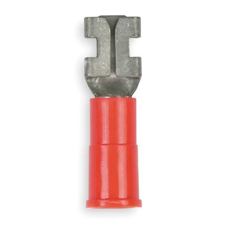3M Female Disconnect, Red, 22-18AWG, PK100 MVU18-187DFX