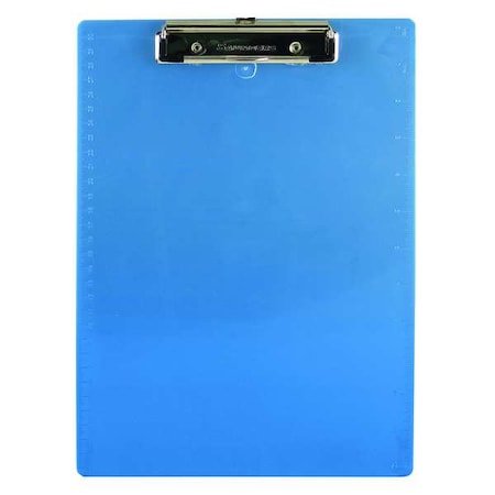 Zoro Select 8-1/2" x 11" Clipboard 1/2", Ice Blue 00439