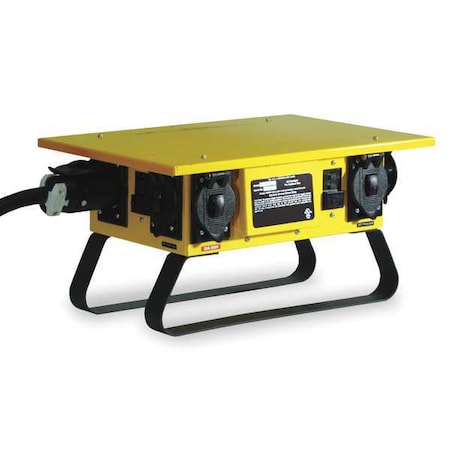 Hubbell Wiring Device-Kellems Power Distribution Box, 50 AC, (6) 5-20R TPDS