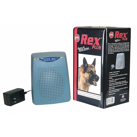 Safety Technology International Barking Dog Alarm, 110VAC, ABS Plastic, Light Blue ED-50