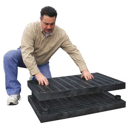 ADD-A-LEVEL Work Platform Base Unit, Stackable, Plastic A3624BG