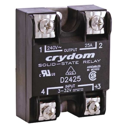 Crydom Solid State Relay, 1 Phase, Screw Clamp, Panel, SCR D2450