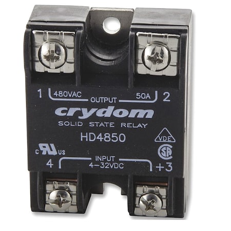 Crydom Solid State Relay, 1 Phase, Screw Clamp, Panel, SCR HD4850