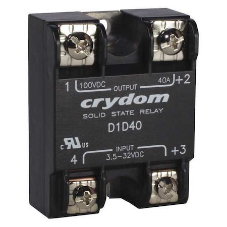 Crydom Solid State Relay, 1 Phase, Screw Clamp, Panel, MOSFET D1D40