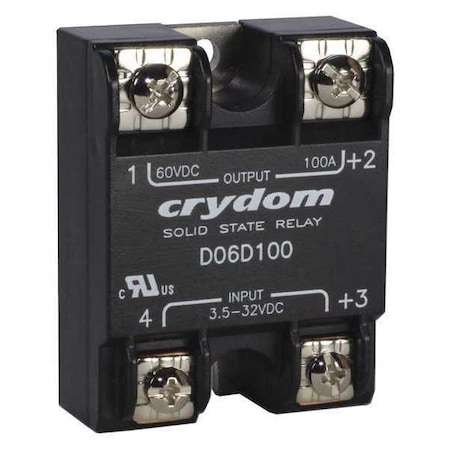 Crydom Solid State Relay, 1 Phase, Screw Clamp, Panel, MOSFET D06D60