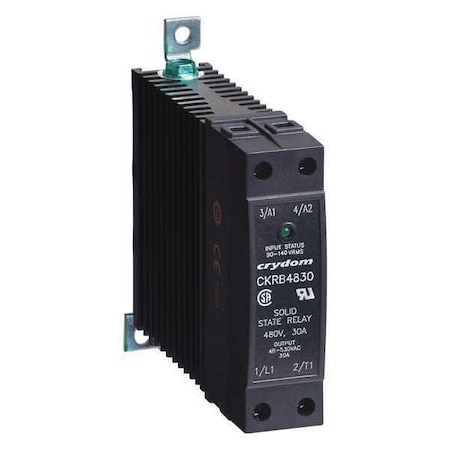 Crydom Solid State Relay, 1 Phase, Box Clamp, DIN Rail, SCR CKRA2430