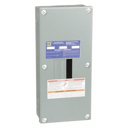 Square D Load Center, 3 Spaces, 60A Amps, 120/240V AC QO403L60NS