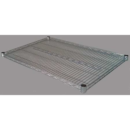 Zoro Select Wire Shelf, 225 lb. Shelf Cap. 1ECH2