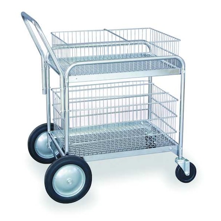 Zoro Select Mail Cart, 30 In. L x 23 In. W x 38 In. H 1ECJ7