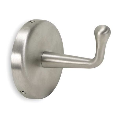 Zoro Select Bathroom Hook, 1 Hook, 3-1/4In D, Satin 1ECN4