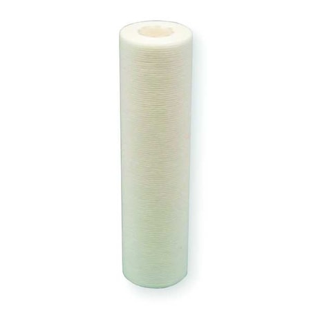 Pentair Pentek Solid Filter Cartridge, 2 gpm, 5 Micron, 2-3/8" O.D., 9 3/4 in H 155749-75