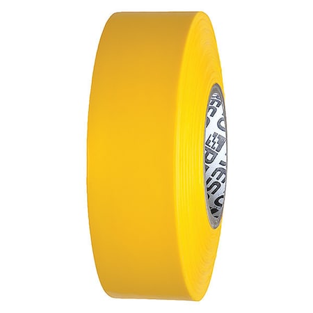 Zoro Select Flagging Tape, No Legend, Yellow, 1 3/16 in Wide x 300 ft Length, Vinyl, 3 mil ARY-200