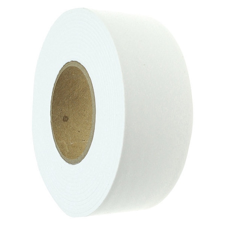 Zoro Select Flagging Tape, No Legend, White, 1 3/16 in Wide x 300 ft Length, Polyethylene, 2 mil 1EC24