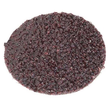 3M Quick-Change Sanding Disc, TR, 2 in Dia, Aluminum Oxide, 24 Grit, YF, Coated, 361F, 50 PK 7000028183