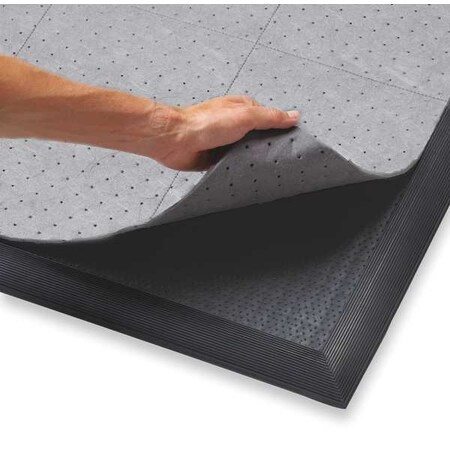 Notrax Interlocking Antifatigue Mat 3 ft. W x 5 ft. L 580S0035BL