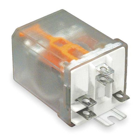 Dayton Side Flange, Enclosed Power Relay, 5, 1/4 in Tab Terminal 1EGF1