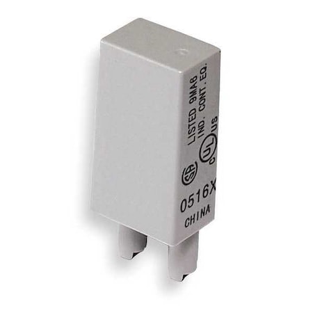 Dayton Relay, Socket Module, Diode, 2Pin, 6-250VDC 1EGT1
