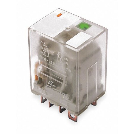 Dayton Plug-In Relay, 240VAC Coil Volts, Square, 8 Pin, SPDT 1EHF8