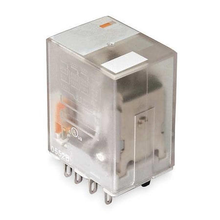 Dayton Plug-In Relay, 120VAC Coil Volts, Square, 14 Pin, 4PDT 1EHP5