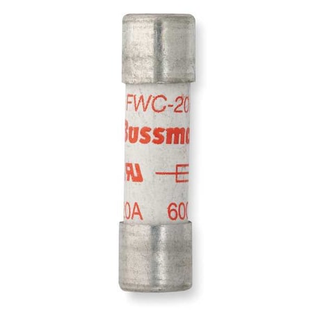 Eaton Bussmann Semiconductor Fuse, FWC-A10F Series, 20A, Fast-Acting, 600V AC, Cylindrical FWC-20A10F