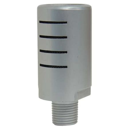 Speedaire Silencer Muffler, 1/8 In MNPT, 5/8 In Hex 1EJW4