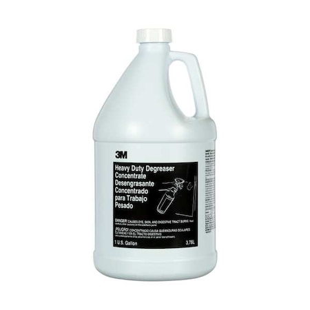 3M Heavy Duty Degreaser Concentrate, 1 Gal Jug, Liquid, Clear Green 34782