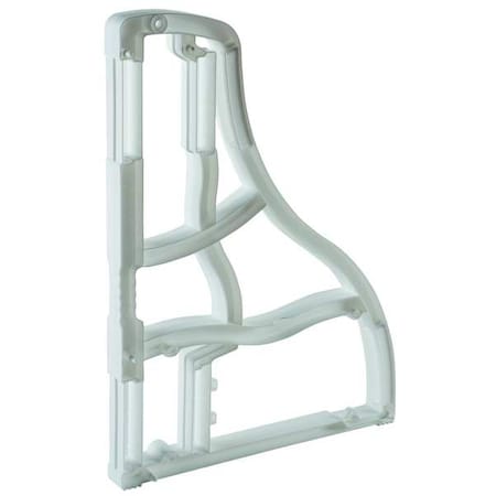 Zoro Select Barricade Leg, Plastic, High-Intensity Prismatic, 40 in Height, 29 in Length, 8 lb, White 97-01-1600