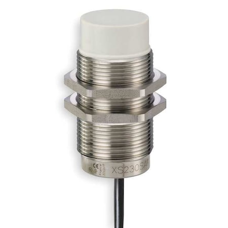 Telemecanique Sensors Cylindrical, Inductive Proximity Sensor, 30 mm Dia., Stainless Steel, M12, 3 Wires, Unshielded XS230SAPAM12