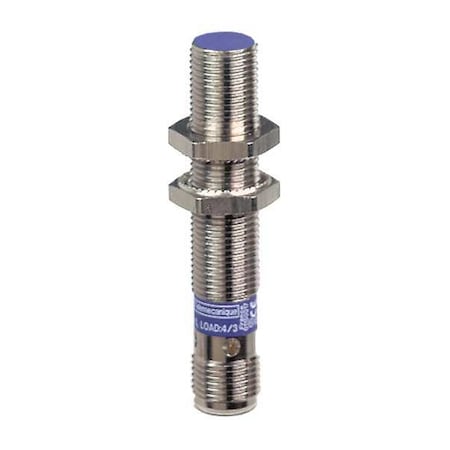 Telemecanique Sensors Cylindrical, Inductive Proximity Sensor, 12 mm Dia., Brass, 1/2 in Connector, 2 Wires, Shielded XS612B1MAU20