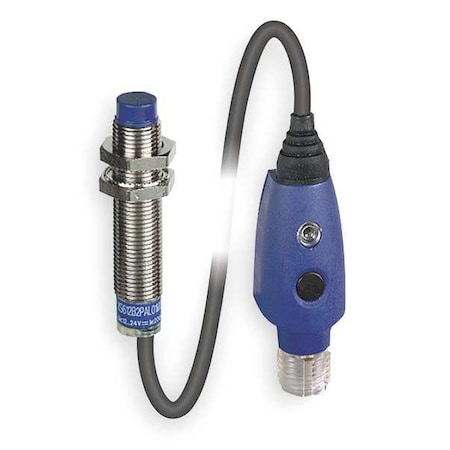 Telemecanique Sensors Cylindrical, Inductive Proximity Sensor, 30 mm Dia., Brass, 1/2 in Connector, 2 Wires, Shielded XS630B1MAU20