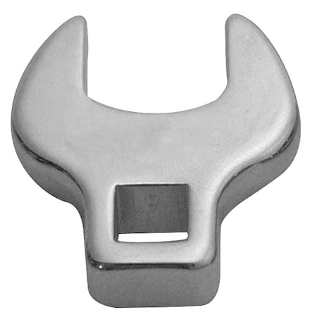 Westward Crowfoot Socket, Open End, 3/8" Drive, 21mm, Crwft Wrnch, Steel, DrvSz 3/8", HdSz 21mm 1EYT1